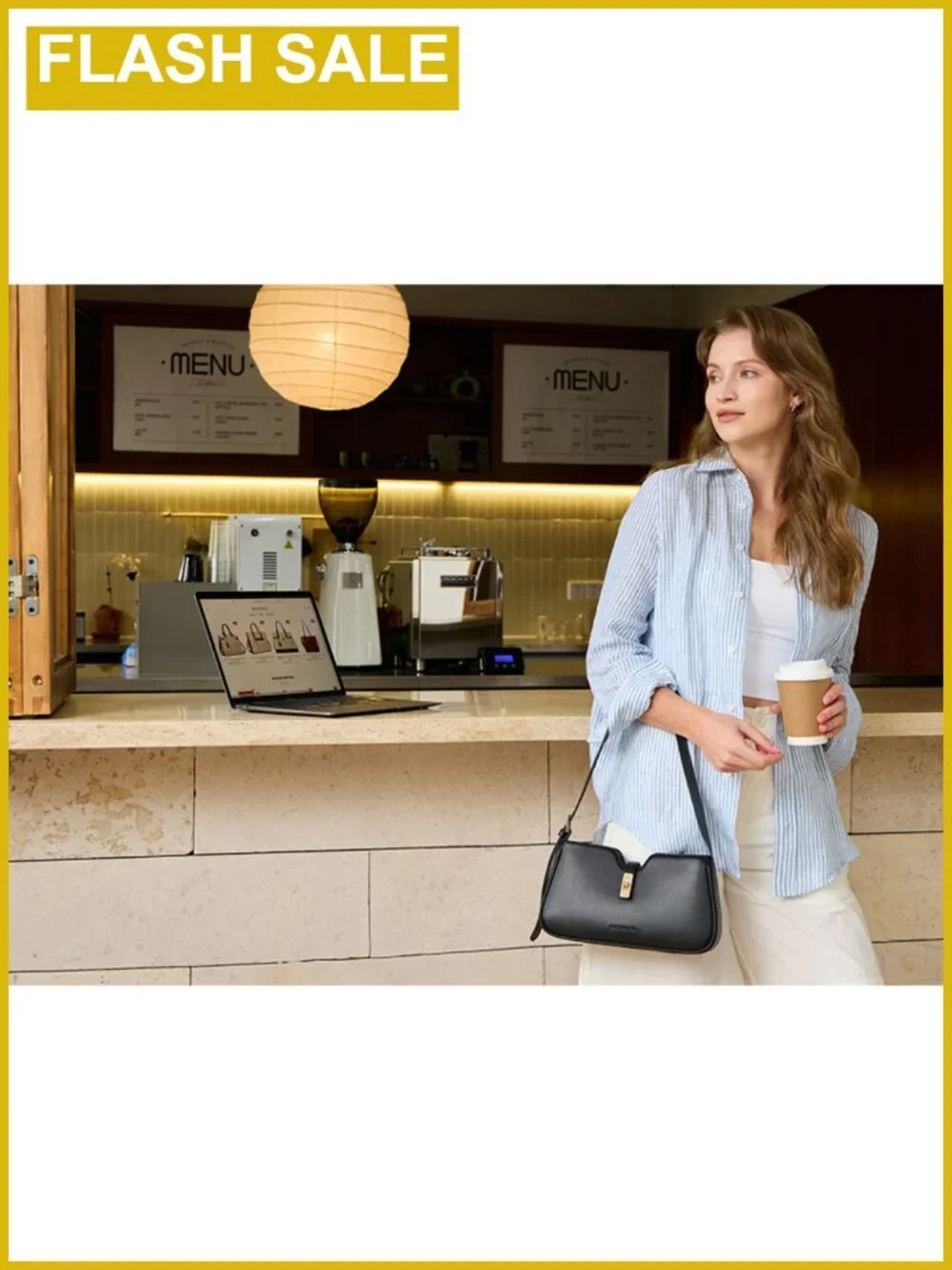 Faux Leather Hobo Shoulder Bag with Adjustable Strap for Women